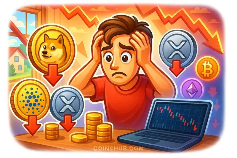 Weekend Crypto Market Plunge: DOGE, ADA, XRP Down 7% in Red Wave
