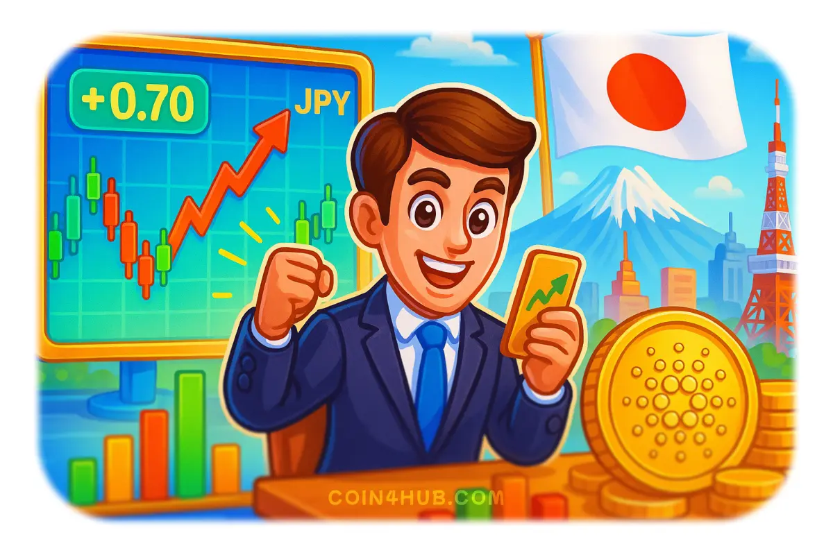 Japan Propels Cardano Trading Volume as ADA Tests $0.70