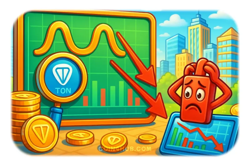 TON Coin Price Dips: Double Top Pattern Signals Bearish Trend New